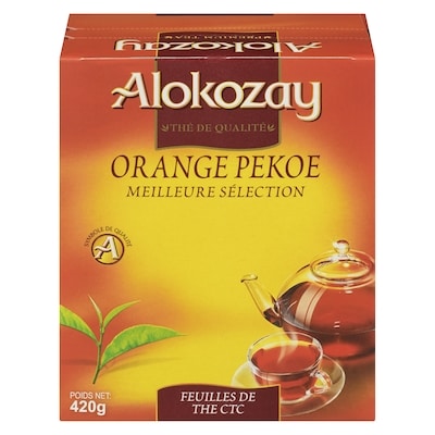 Alokozay Thé Orange Pekoe 420 g, 1,43 $/100g