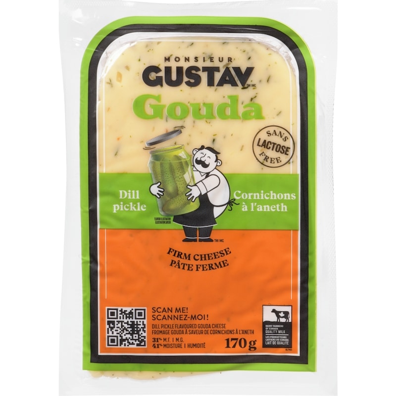 Dill Pickle Flavoured Gouda Cheese 31% M.F.
