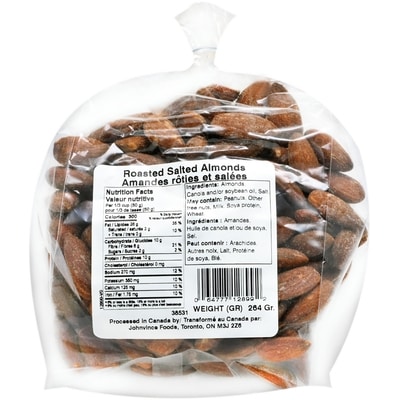 Johnvince Foods Arachides grillées et salées 20,00 $/1kg 9,07 $/1lb