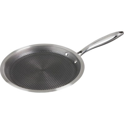 Tawa antiadhésif en acier inoxydable 3 plis 28 cm
