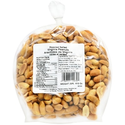 Johnvince Foods Virginia Peanuts, Salted $15.00/1kg $6.81/1lb