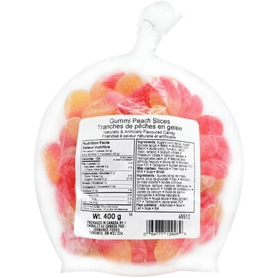 Johnvince Foods Tranches de pêches sucrées 1,00 $/100g 4,54 $/1lb