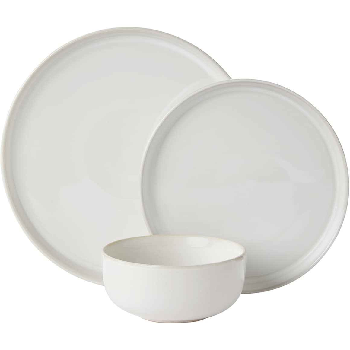 Cream Glaze Dinnerware 12 Piece Set
