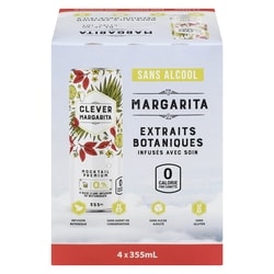 Clever Mocktails Margarita sans alcool 4x355.0 ml, 0,49 $/100ml