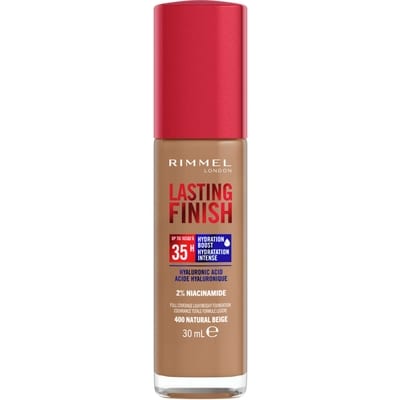 Rimmel London Lasting Finish 35 Hour Foundation, Natural Beige - 400 30 ml, $44.97/100ml