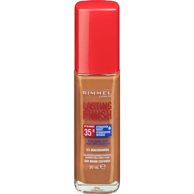 Rimmel London Lasting Finish 35 Hour Foundation Warm Coconut - 600 30 ml, $44.97/100ml
