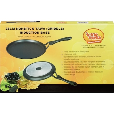 Verka Nonstick tawa griddle induction base 28cm 1 ea, 30,00 $/1ch