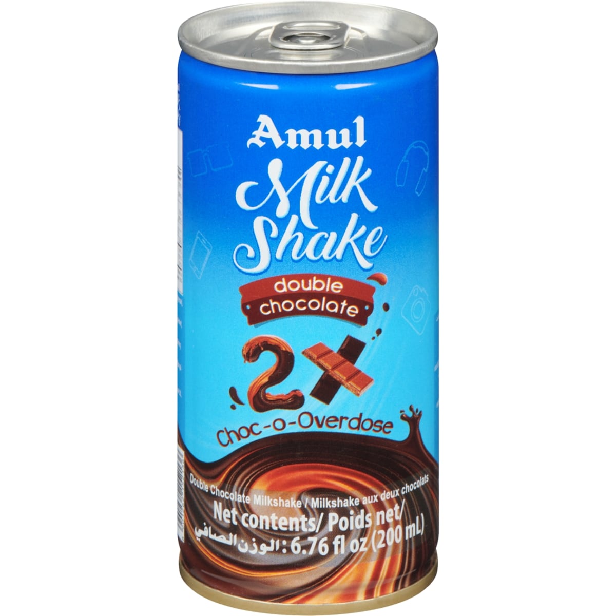 Amul Double Chocolate Milkshake 200 ml, $1.00/100ml