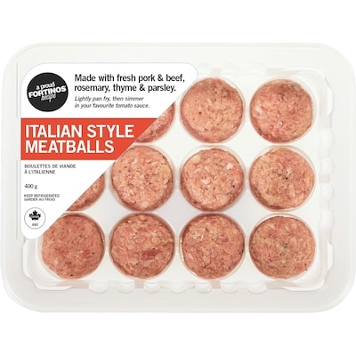 Fortinos Italian Style Meatballs 400 g, $2.12/100g