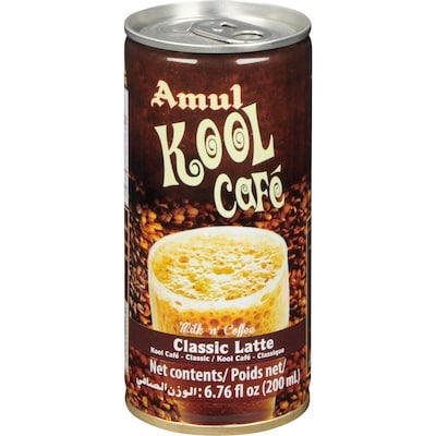 Amul Kool café classique 200 ml, 1,15 $/100ml