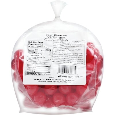 Johnvince Foods Cerise sure 25,00 $/1kg 11,34 $/1lb