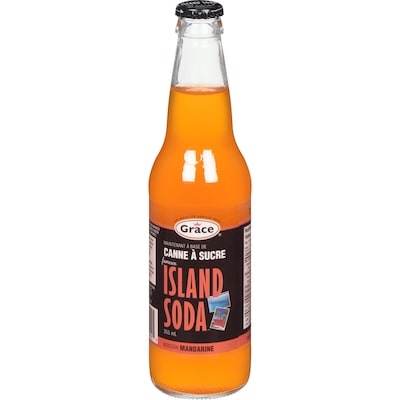 Grace Island soda boisson mandarine 355 ml, 0,42 $/100ml
