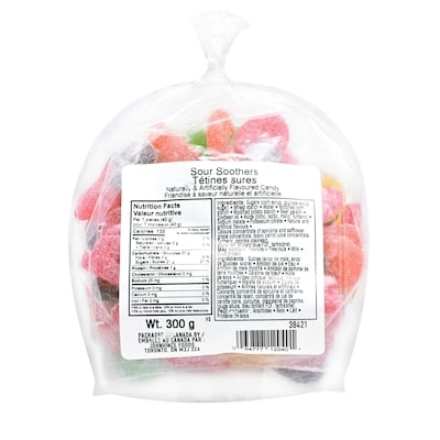 Johnvince Foods Sour Soothers Candy $10.00/1kg $4.54/1lb