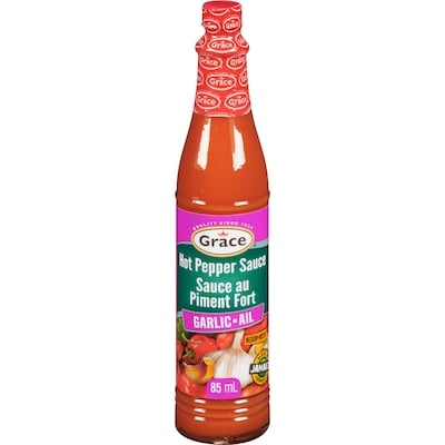 Grace Hot Pepper Sauce Garlic Medium 85 ml, $2.11/100ml