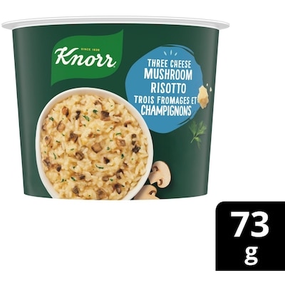 Knorr Contenant de Riz Risotto Trois Fromages et Champignons 73 g, 5,19 $/100g