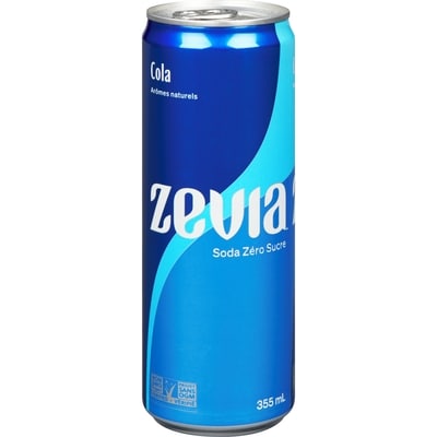 Zavia Soda zéro sucre cola 355 ml, 0,84 $/100ml
