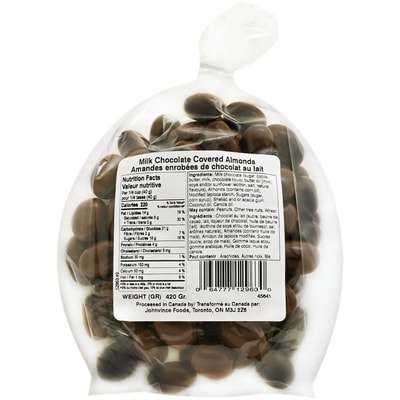 Johnvince Foods Milk Chocolate Almonds $20.00/1kg $9.07/1lb