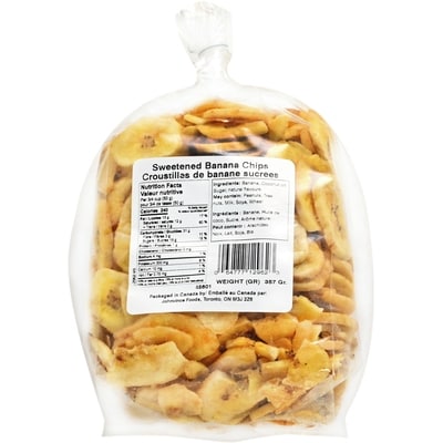 Johnvince Foods Sweetened Banana Chips $15.00/1kg $6.81/1lb