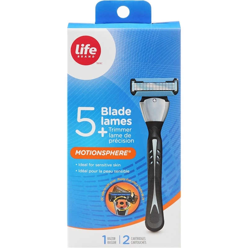5 Blade and Trimmer Motionsphere Razor
