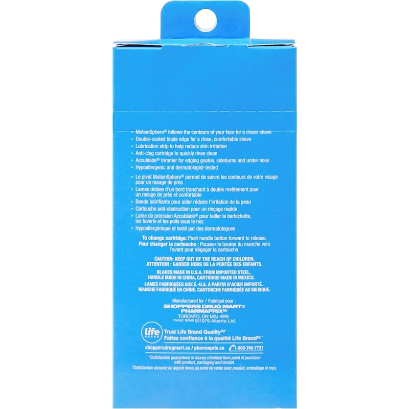 5 Blade and Trimmer Motionsphere Razor