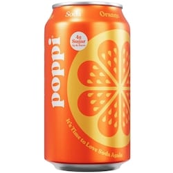 Poppi Orange Can 355 ml, $0.85/100ml