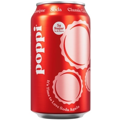 Poppi Classic Cola Can 355 ml, $0.98/100ml