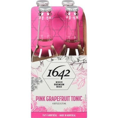 1642 Sparkling Beverage Pink Grapefruit Tonic 4x275.0 ml, $1.09/100ml