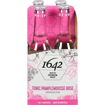 1642 Boisson pétillante tonic pamplemousse rose 4x275.0 ml, 1,09 $/100ml