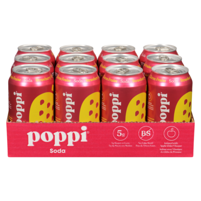 Poppi Strawberry Lemon Can, 12-Pack 12x355.0 ml, $0.66/100ml