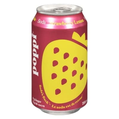 Poppi Citron fraise Soda 355 ml, 0,98 $/100ml