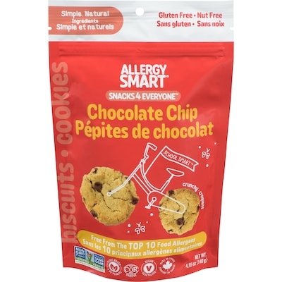 Allergy Smart Cookies Chocolate Chip 140 g, $3.21/100g