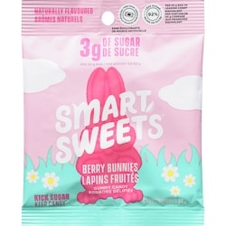 Smart Sweets Bonbons lapins fruités bonbons gélifiés 50 g, 8,00 $/100g