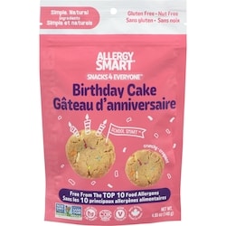 Allergy Smart Biscuits gâteau d'anniversaire 140 g, 3,42 $/100g