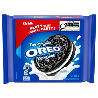 Christie Biscuits-sandwiches au chocolat OREO L’original, format party 685 g, 1,39 $/100g