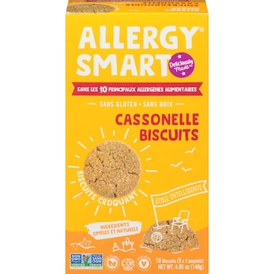 Allergy Smart Cassonelle biscuits 140 g, 3,92 $/100g