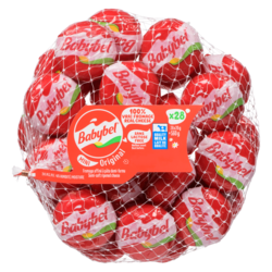 Babybel Semi-Soft Ripened Cheese Mini Original 24% M.F. 28-Count 560 g, $4.82/100g