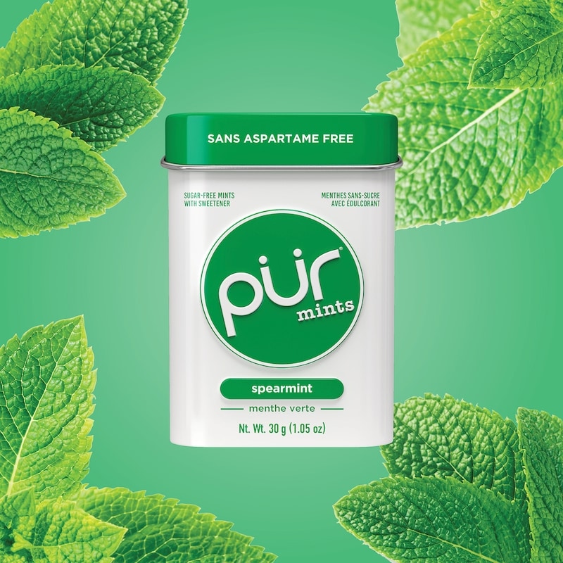 Aspartame Free, Sugar-Free, Natural Spearmint Flavoured Mints