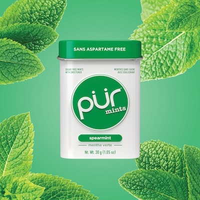 Menthes Sans Aspartame, Sans Sucre, au Goût Naturel Menthe Verte