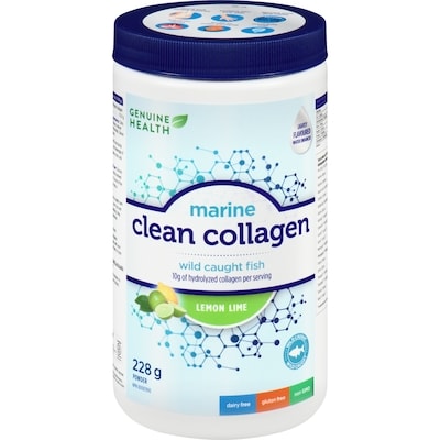 Genuine Health Marine Clean Collagen Powder Lemon Lime 228 g, $17.54/100g