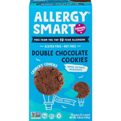 Allergy Smart Double Chocolate Cookies 140 g, $4.28/100g