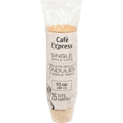 null Gobelets isolants ondules a simple paroi  25 ea, 0,13 $/1ch