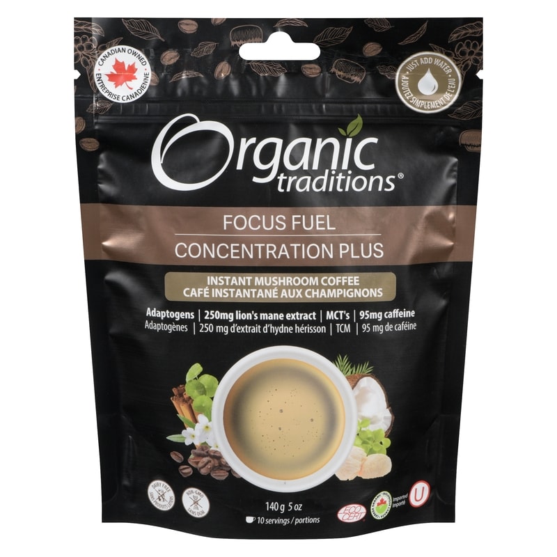 Instant Mushroom Coffee Focus Fuel