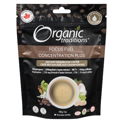 Instant Mushroom Coffee Focus Fuel