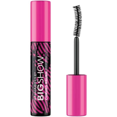 Annabelle Mascara bigshow curved brush blackest black 10 ml, 99,90 $/100ml