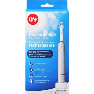 Life Brosse à dents électrique rechargeable 1 ea, 65,99 $/1ch