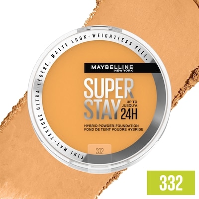 Maybelline Fond de teint poudre hybride jusqu’à 24 h super stay, hydrofuge, végétalien, matifiant 332 6 g, 274,83 $/100g