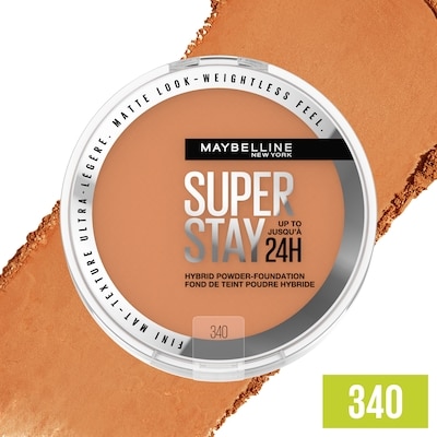 Maybelline Fond de teint poudre hybride jusqu’à 24 h super stay, hydrofuge, végétalien, matifiant 340 6 g, 274,83 $/100g