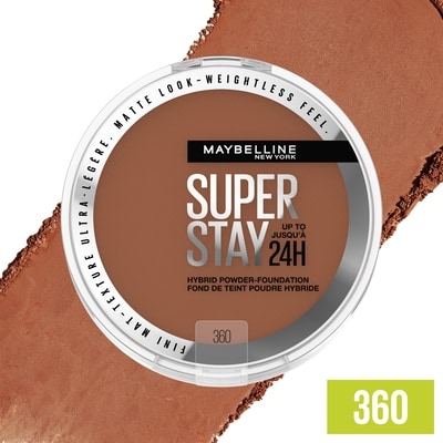 Maybelline Super Stay 24 Hour Hybrid Powder Foundation, Waterproof, Vegan, Mattifying 360 6 g, $274.83/100g