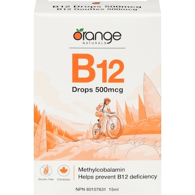 Orange Naturals B12 Drops 500 Mcg 15 ml, $226.60/100ml