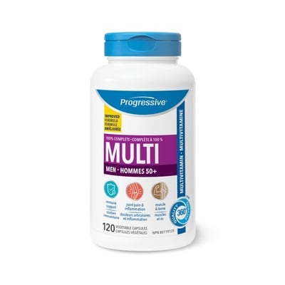 Progressive Multi Multivitamin Men 50+ 120 ea, $0.44/1ea